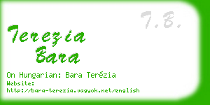 terezia bara business card
